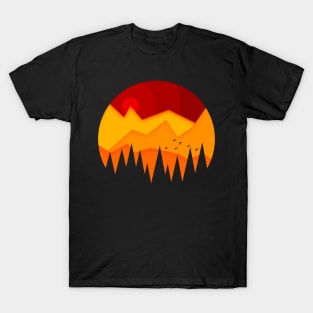 Mountain View V2 (Transparent Trees) T-Shirt